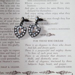 SPARKLY Dangling Rhinestone Cocktail Earrings NEW